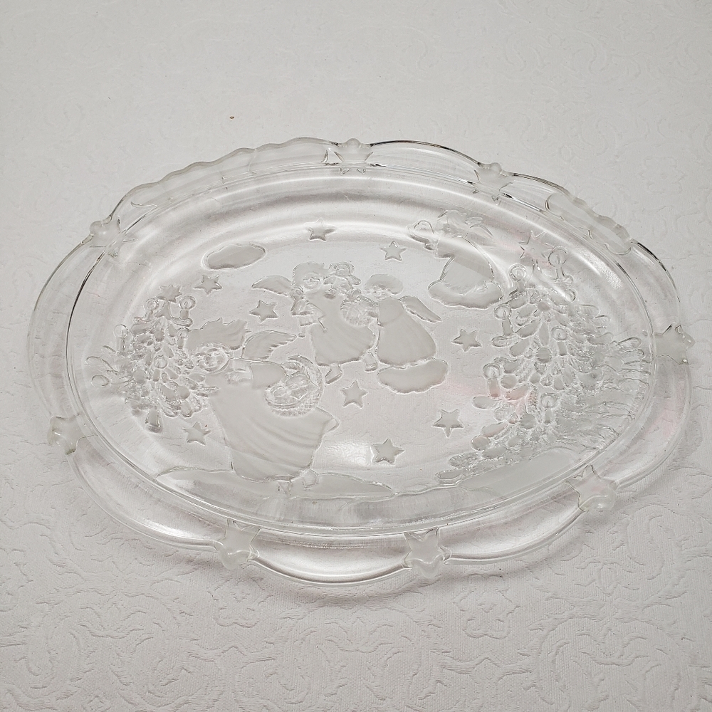 Mikasa Holiday Christmas Lights Sweets Dish